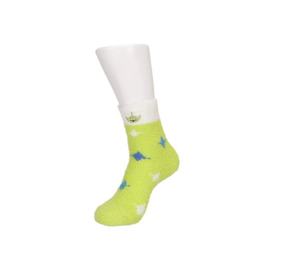Disney Toy Story Alien Fuzzy Cozy Socks - Picture 2 of 3